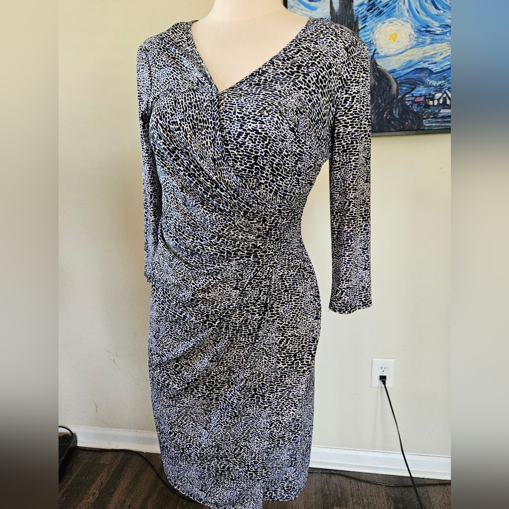 Laundry by Design Blue and Black Dress Size 8